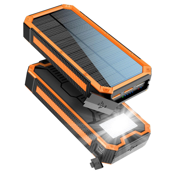 Solar Powerbank with Integrated Flashlight and Fast Charging Function Bowlift