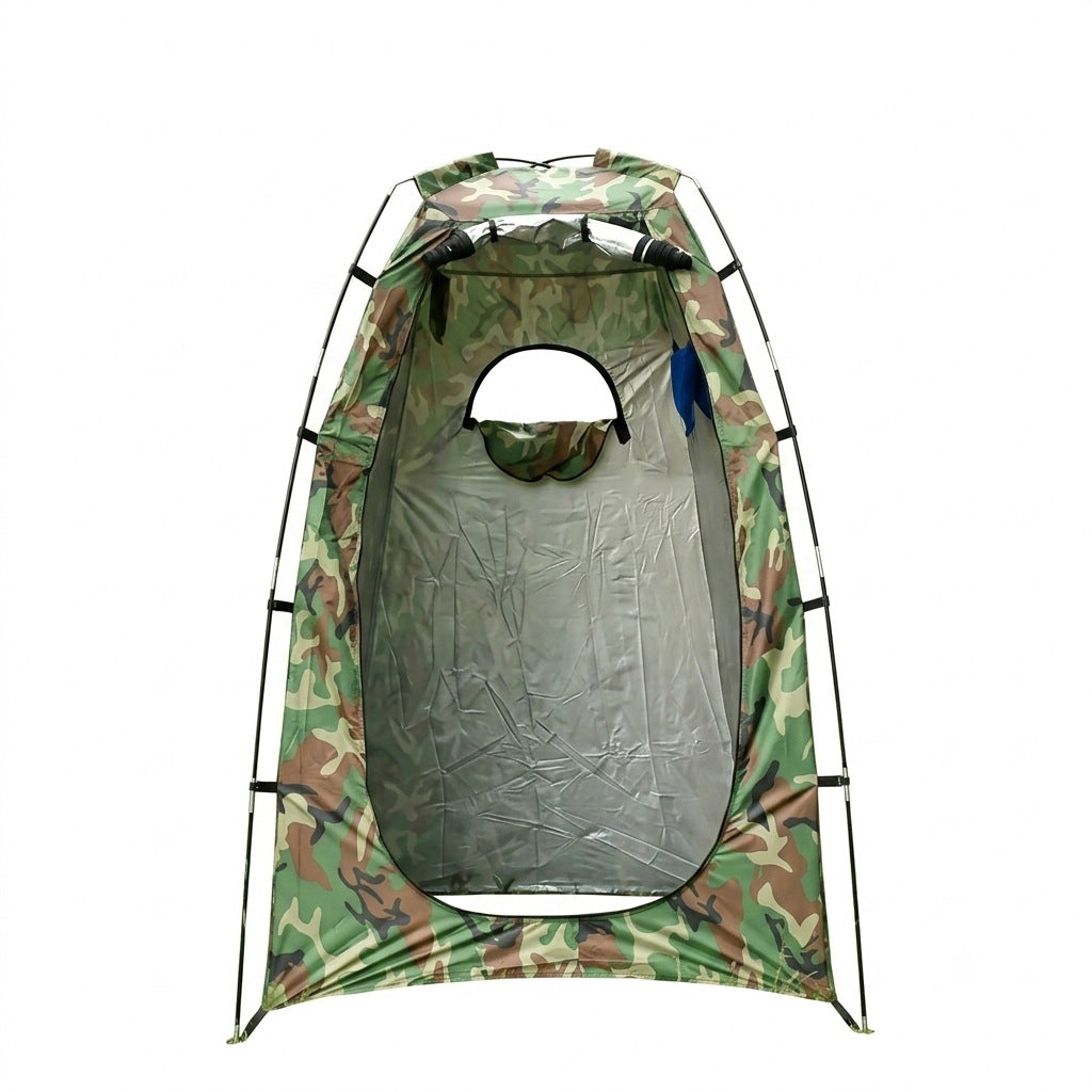 Portable pop-up privacy shower changing tent with zippered door Bowlift
