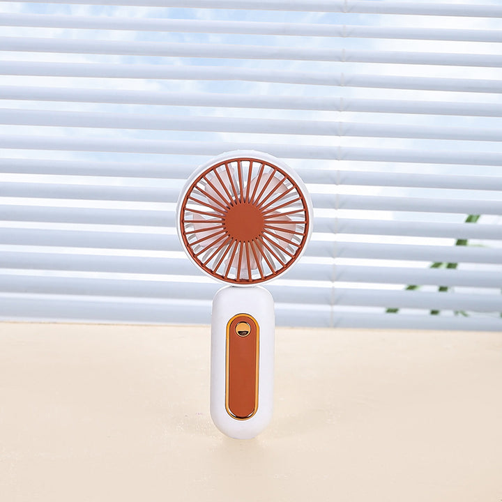 Unisex Portable Hand Fan with LED Display and Ergonomic Handle Bowlift