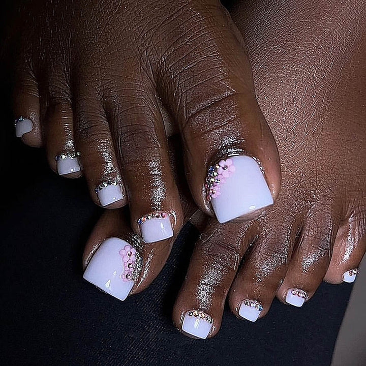Deluxe Decorative Gel Toe Nail Art Enhancements Bowlift