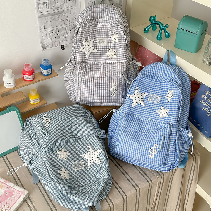 Stylish Music-Themed Casual Backpack Bowlift