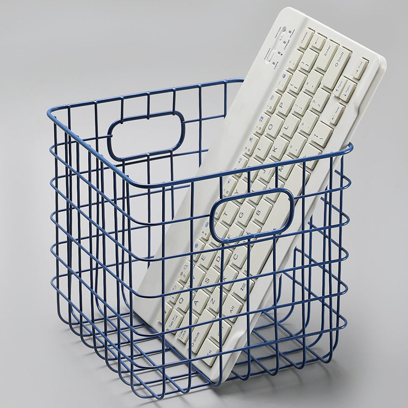 Unisex Wire Storage Basket with Ergonomic Handles Bowlift