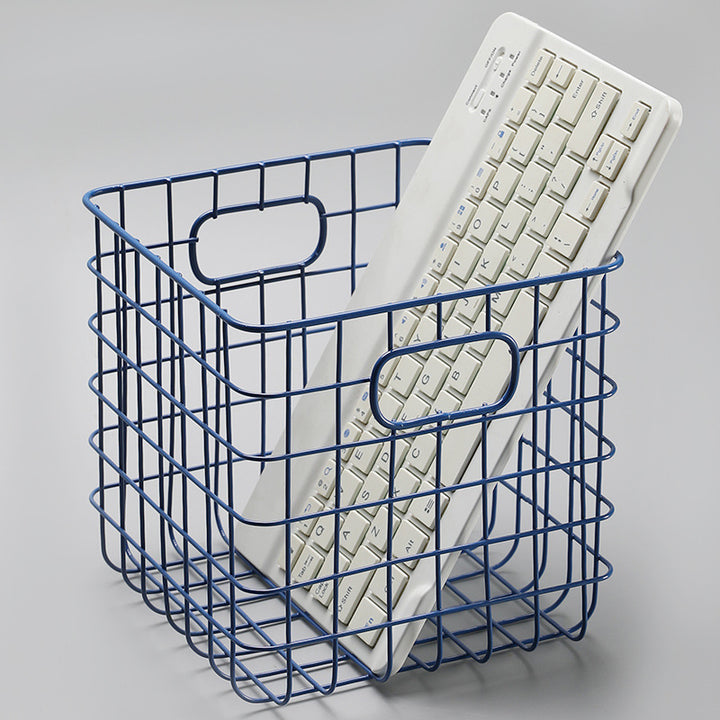 Unisex Wire Storage Basket with Ergonomic Handles Bowlift