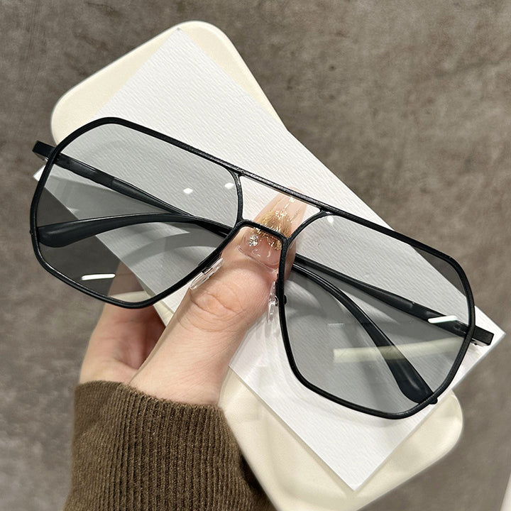 Bold Geometric Shield Sunglasses