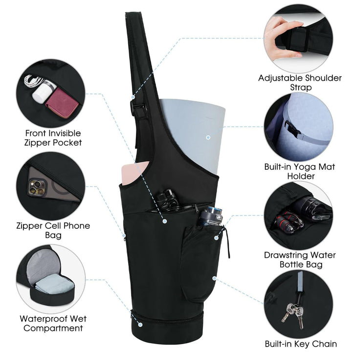 Sporty crossbody bag with multifunctional compartments Bowlift