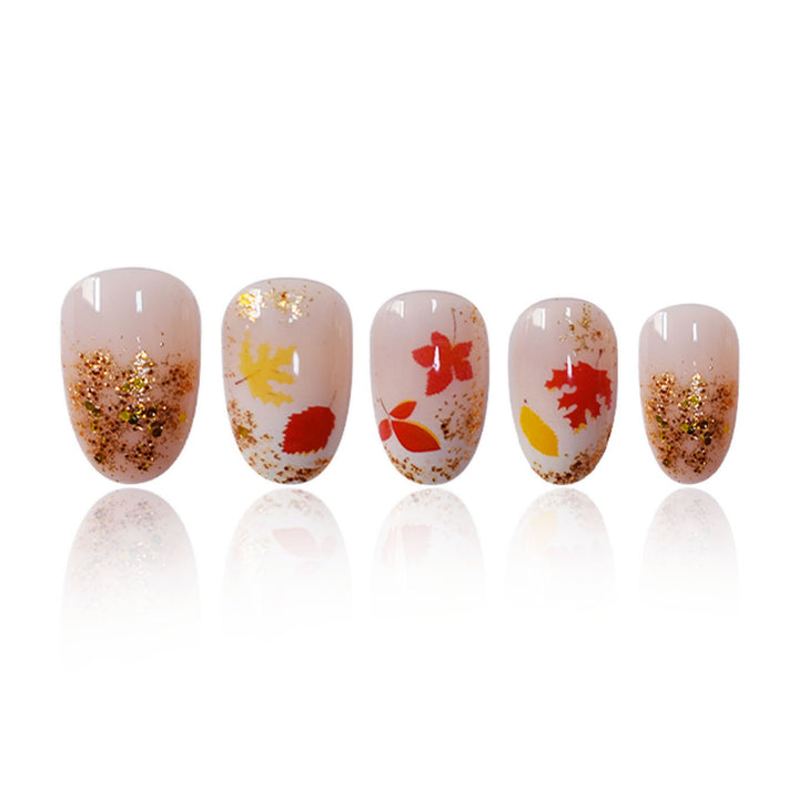 Autumn Leaf Press-On Nails Bowlift
