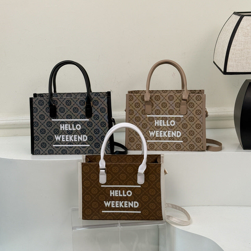 WoStylish Canvas Weekend Tote Bag Bowlift