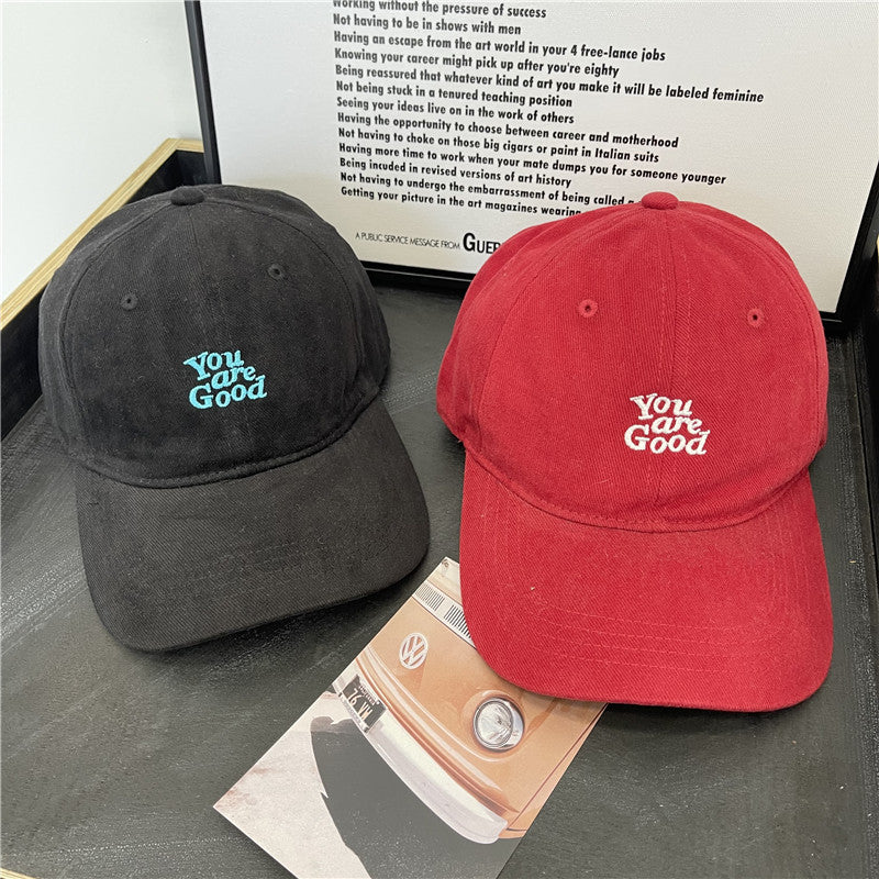 Women's Corduroy Graphic Baseball Cap Bowlift