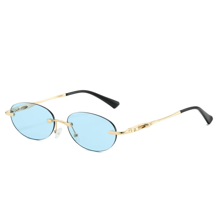 Retro Oval Frame Sunglasses Bowlift