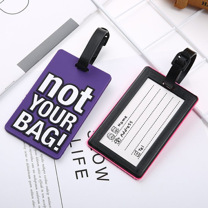 Unisex Luggage Tag with Eye-catching Message Bowlift