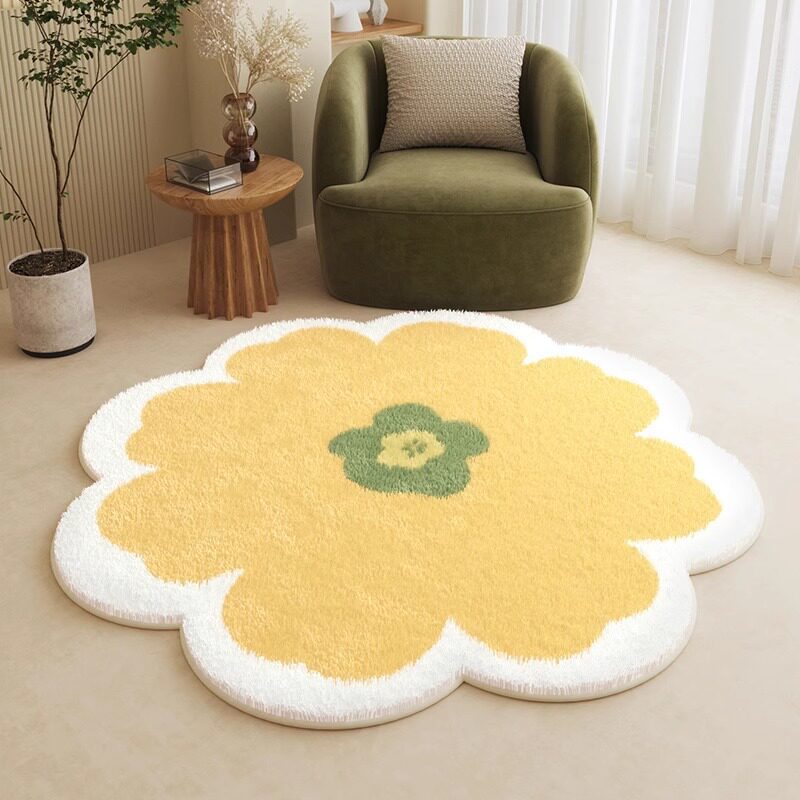 Floral Shaped Area Rug