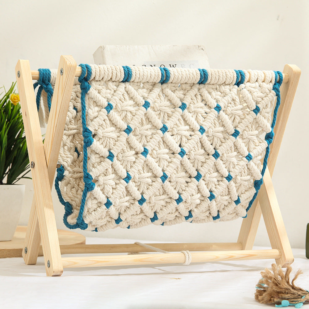 Woven Macrame Storage Organizer Bowlift