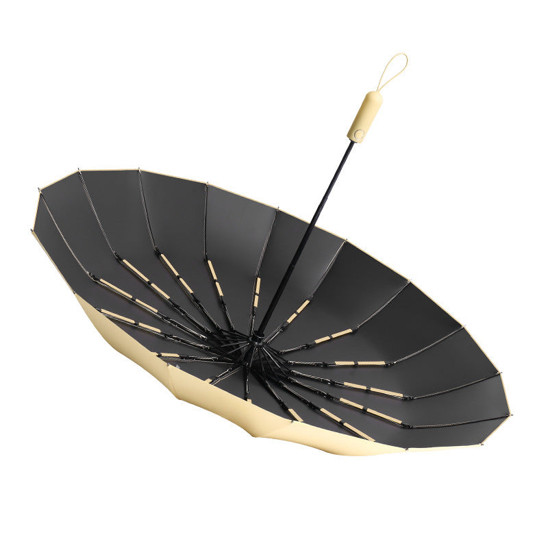 Women’s Automatic Folding Umbrella with Durable Material and Ergonomic Handle Bowlift