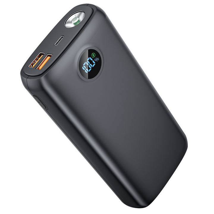 Portable power bank with digital charging display and LED lamp Bowlift