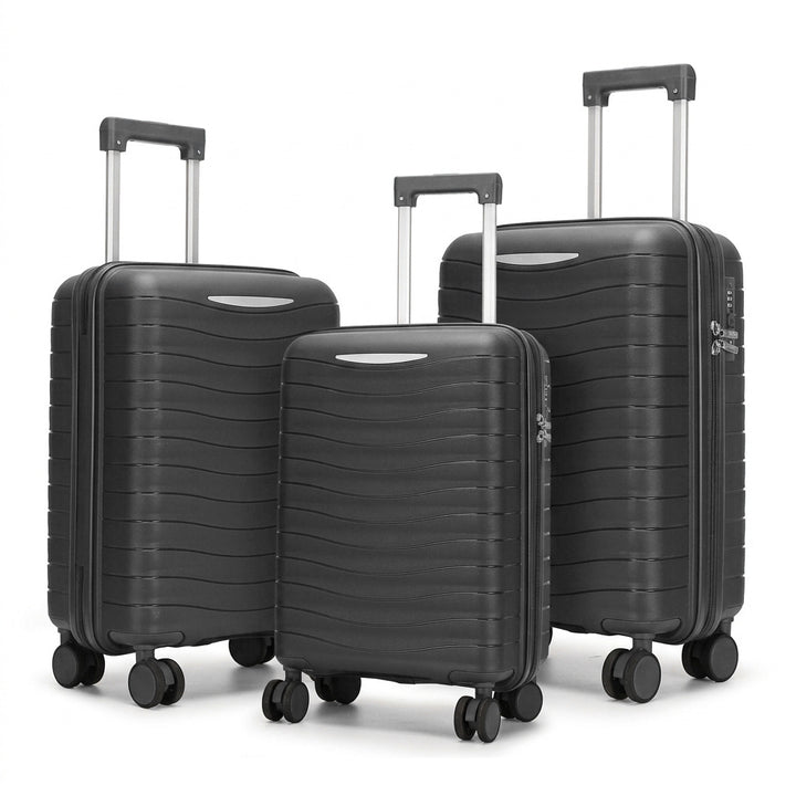 Hard Shell Suitcase Set with Innovative Pocket Organization Bowlift
