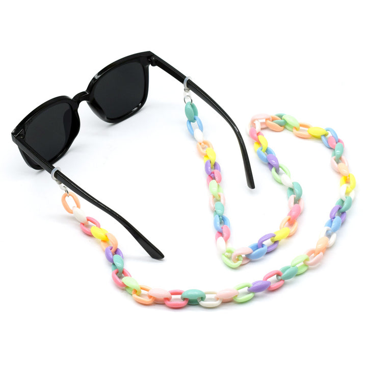Colorful Bead-Linked Eyewear Chain Bowlift