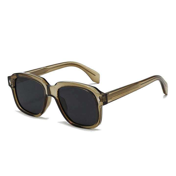 Women Fashionable Square Sunglasses with Transparent Frame and Sturdy Lenses Bowlift