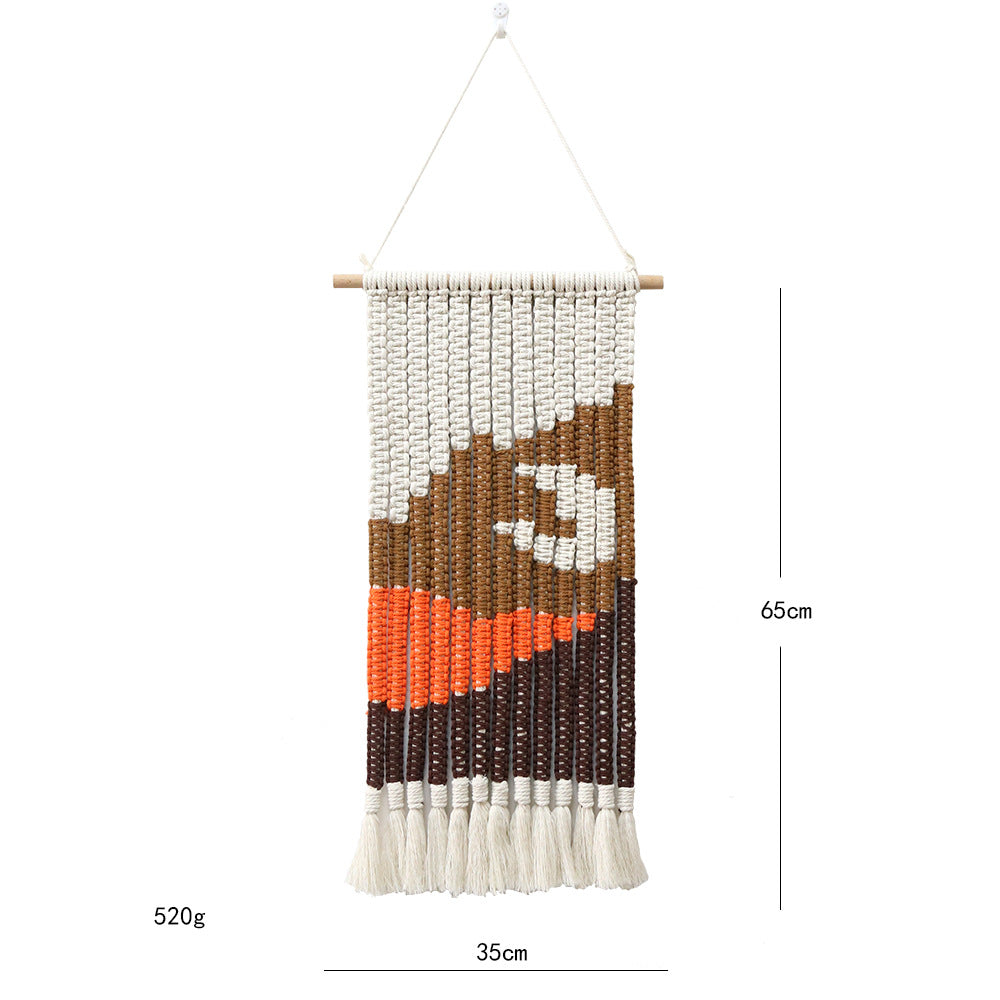 Macrame Wall Decor with Stylish Geometric Pattern