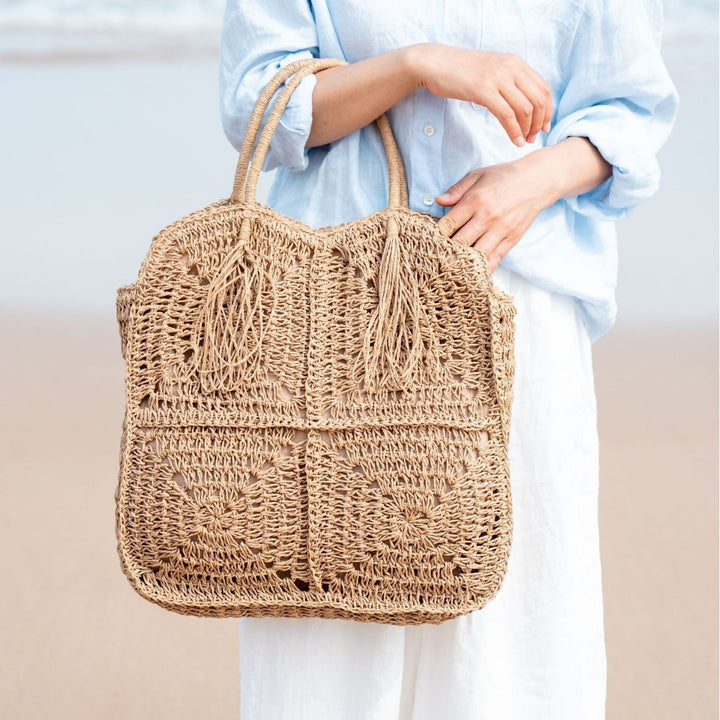 Summer Macrame Tote Bag Bowlift