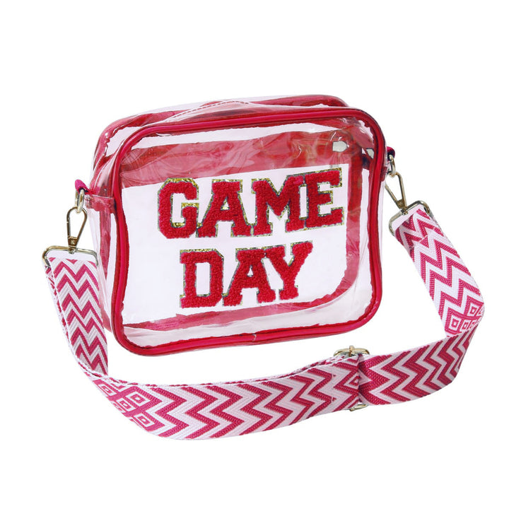 Transparent crossbody bag with stylish Game Day print Bowlift