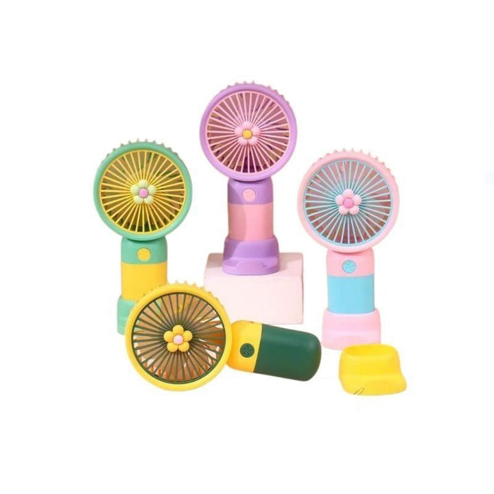 Women Colored Portable Fan Bowlift