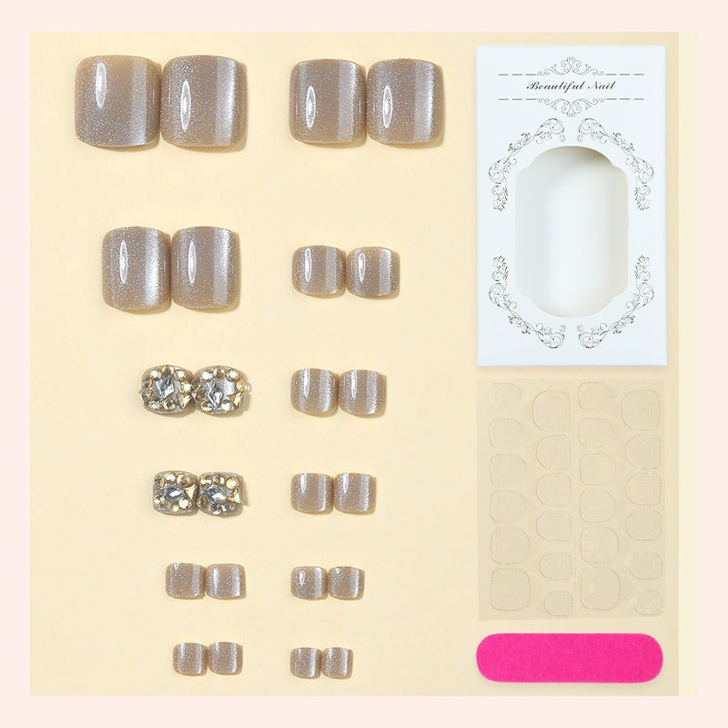 Artificial nail set with luxurious 3D decorations and elegant style elements Bowlift