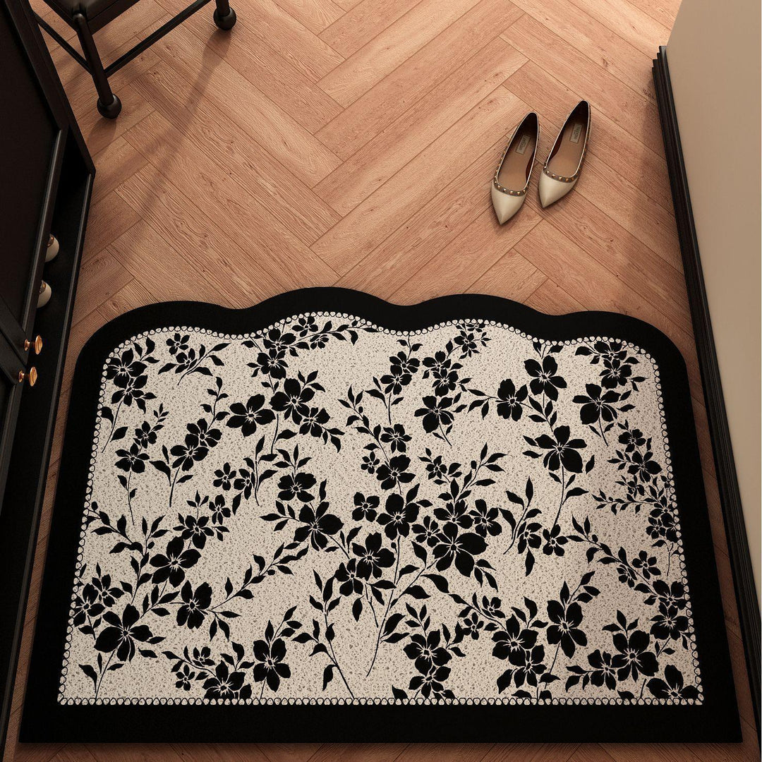 Floral-Themed Welcome Mat Bowlift