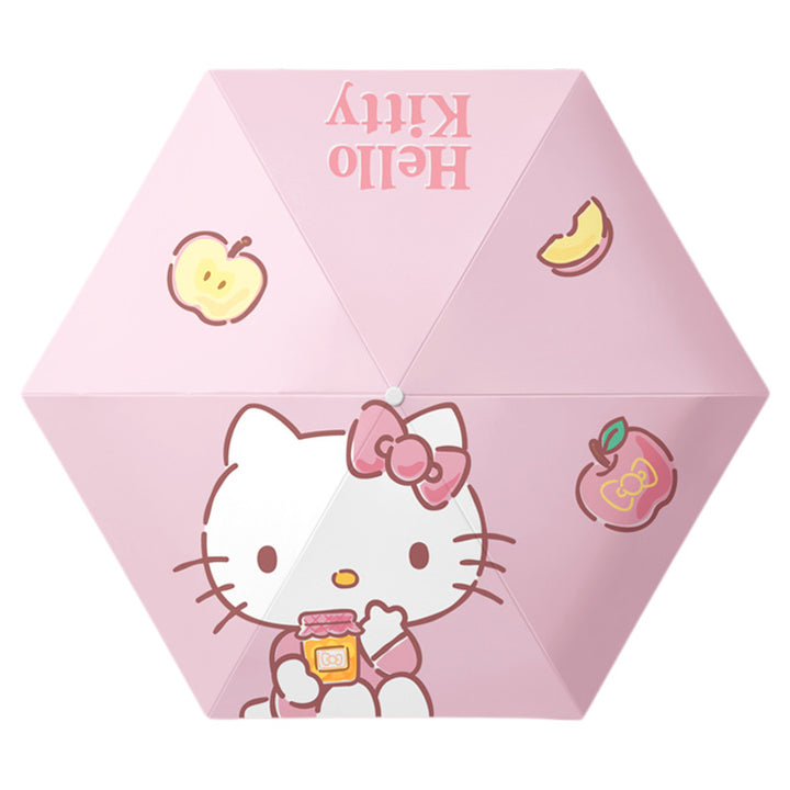 Ladies folding umbrella with exclusive Hello Kitty design and practical carrying mechanism Bowlift