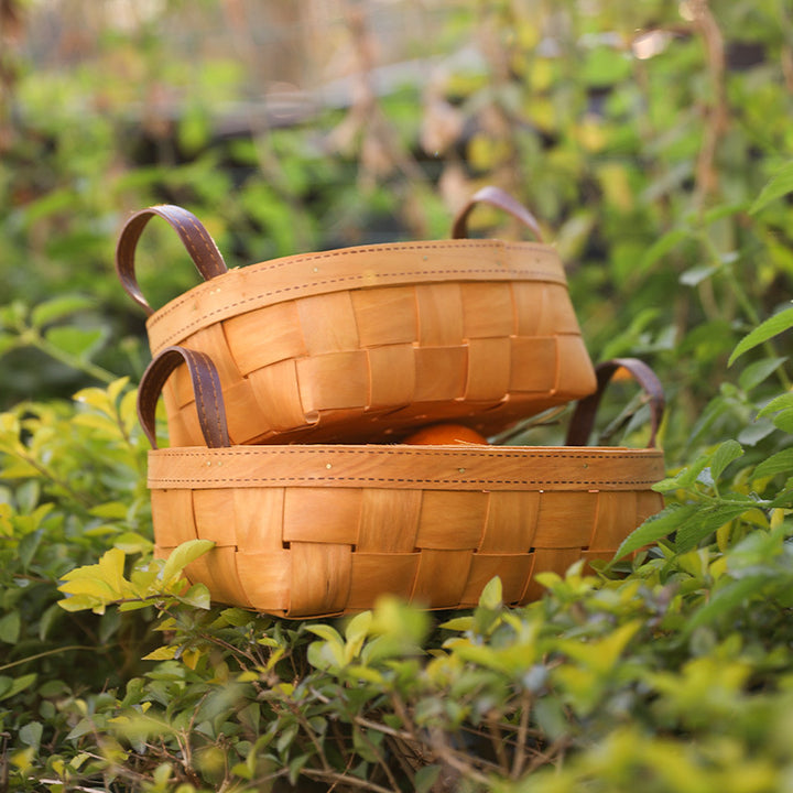Unisex Handwoven Basket with Practical Carry Handle Bowlift
