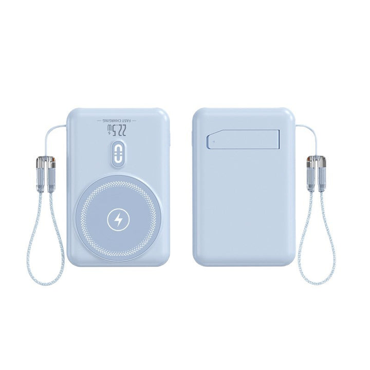 Portable power bank with inductive charging function and LED display Bowlift