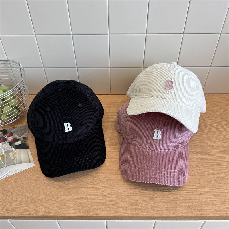 Women's Corduroy Baseball Cap Bowlift 1783922552