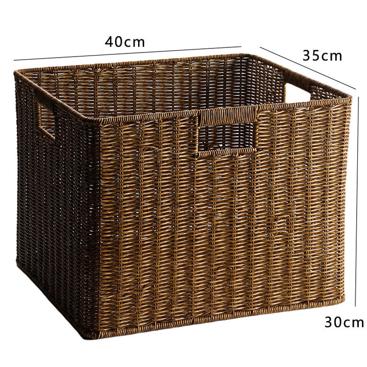 Unisex Spacious Storage Basket made of Woven Natural Material Bowlift