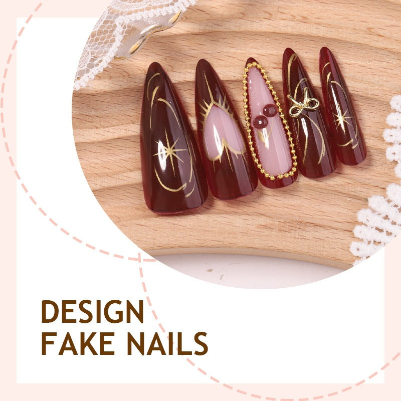 Creative nail art set with glitter accents and elegant decorations Bowlift