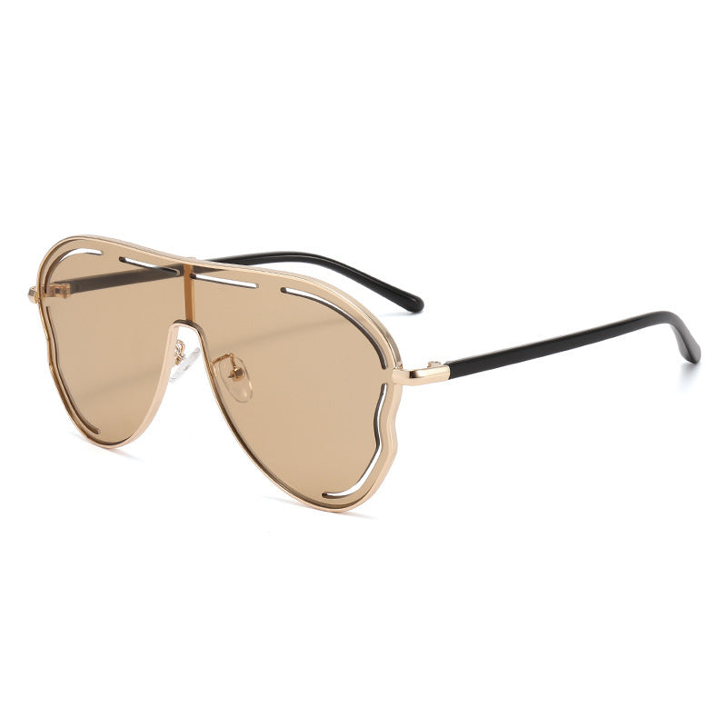 Men's Aviator-Style Shield Sunglasses Bowlift