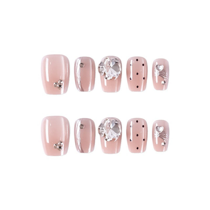 Premium Decorative Press-On Nail Set Bowlift