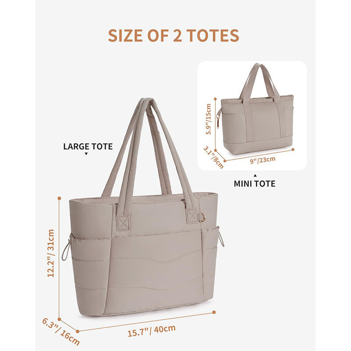 Spacious everyday bag with removable organizer Bowlift