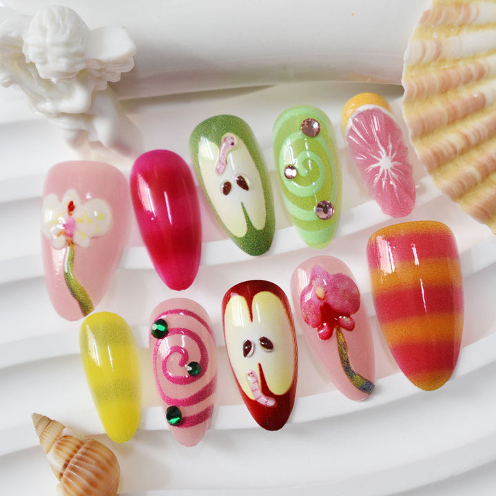 Creative Floral Nail Art Set Bowlift