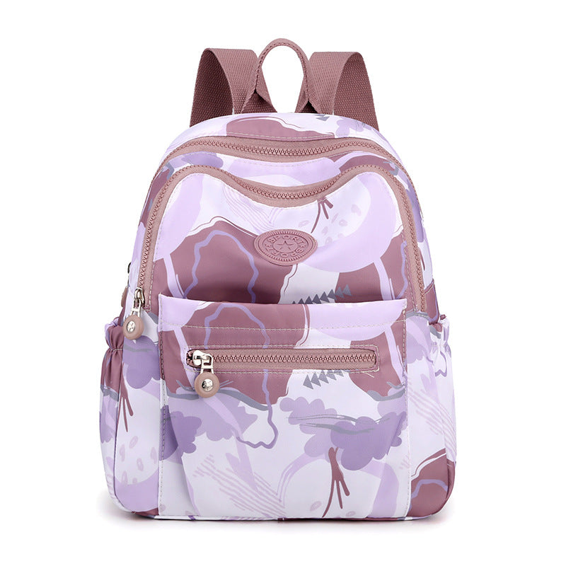 Versatile Floral Print Backpack