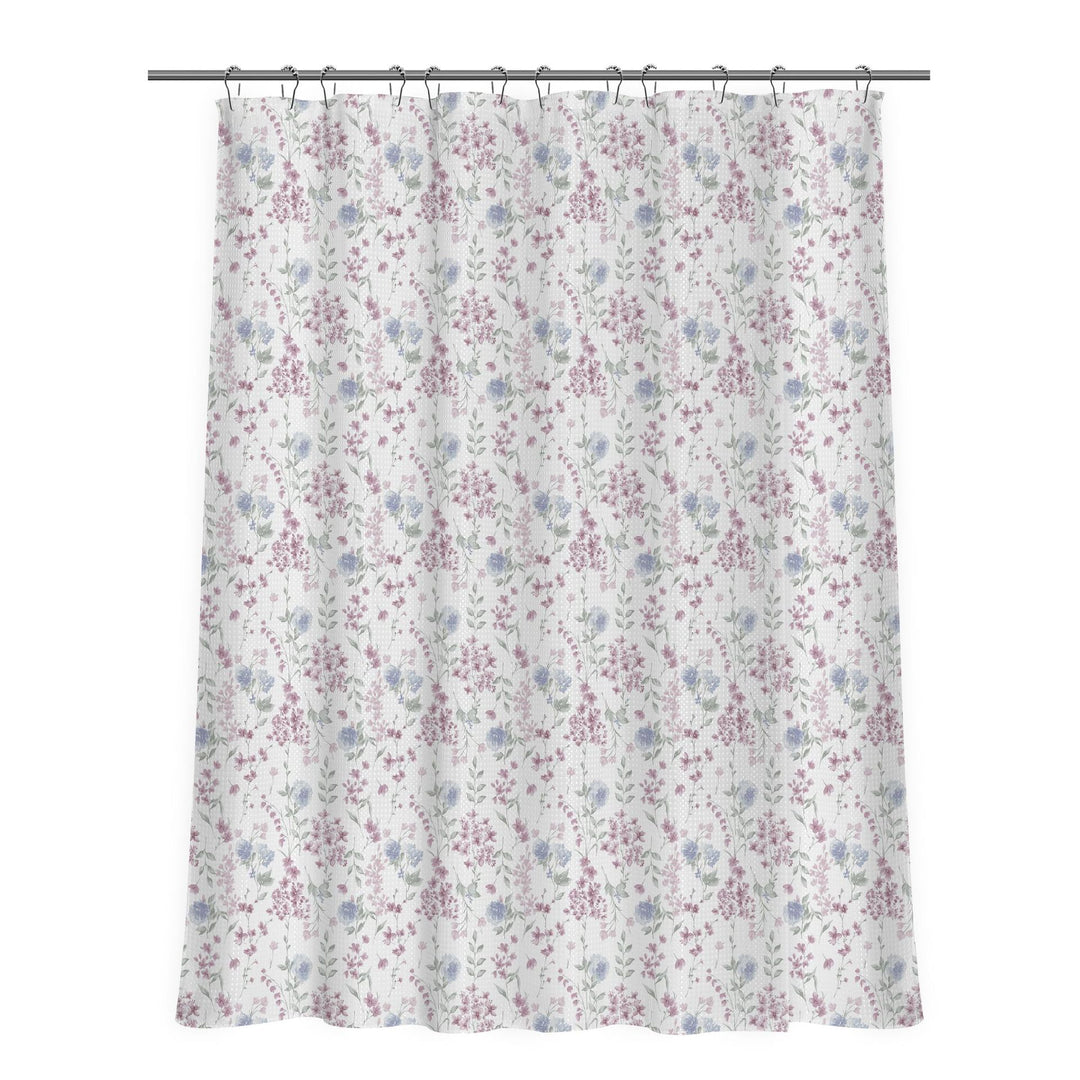 Floral Patterned Shower Curtain Bowlift