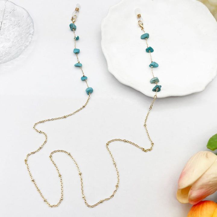 Colorful Gemstone Eyewear Chain Bowlift