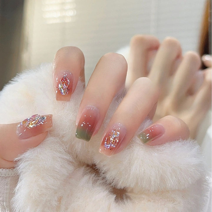 Festive Holiday Themed Press-On Nail Art Bowlift