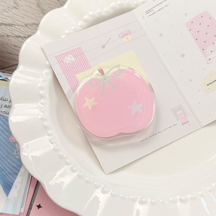 Apple motif cosmetic mirror Bowlift