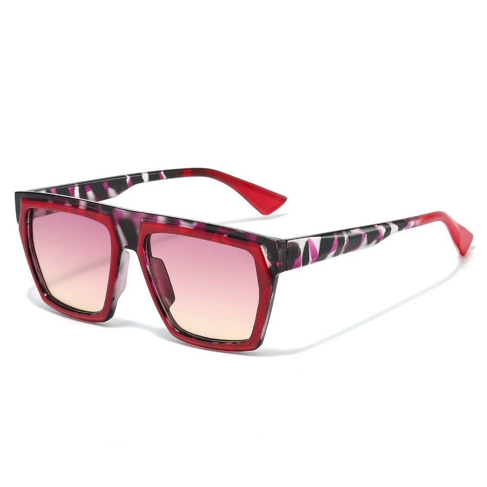 Chic Oversized Geometric Frame Sunglasses Bowlift