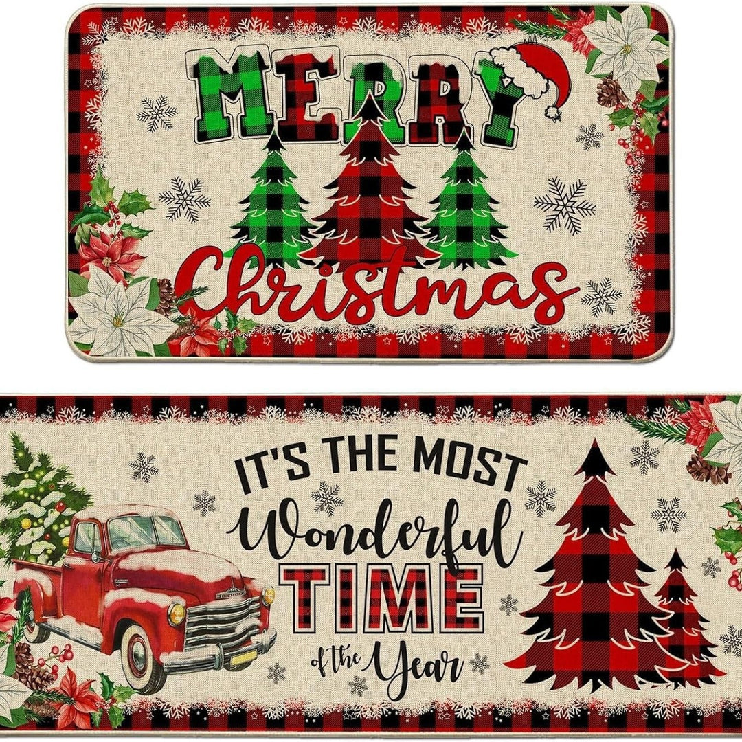 Festive Welcome Door Mat Bowlift