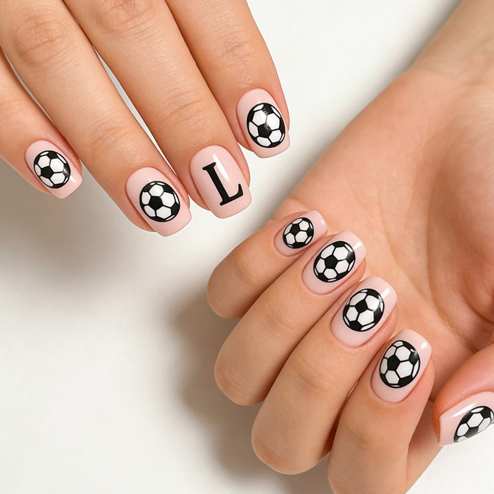 Creative Nail Art with Football Motif Bowlift