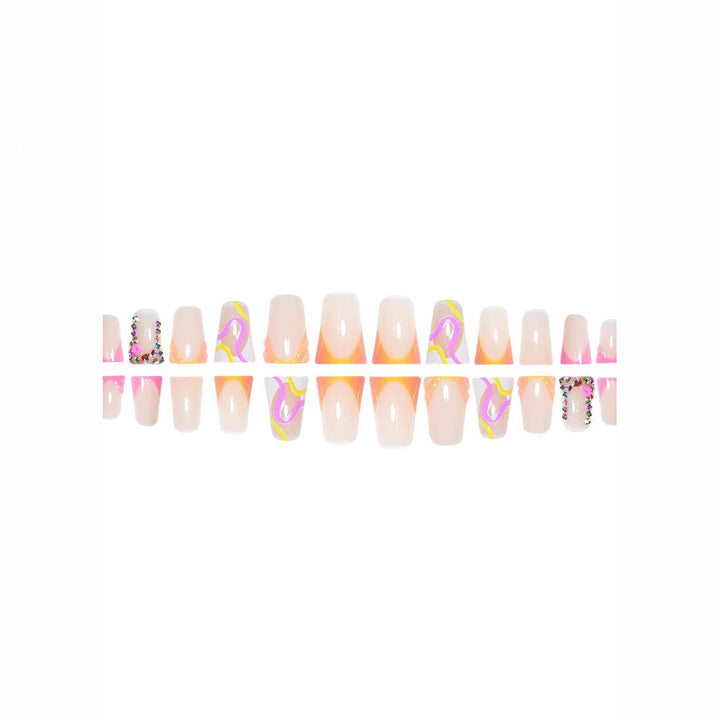 Elegant Artistic Press-On Nail Enhancements Bowlift