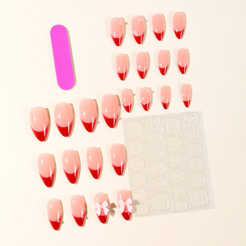 Elegant Stiletto Nail Art Extensions with 3D Butterfly Accents Bowlift