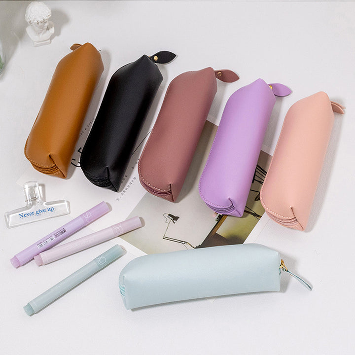 Elegant Leather Pencil Case Bowlift