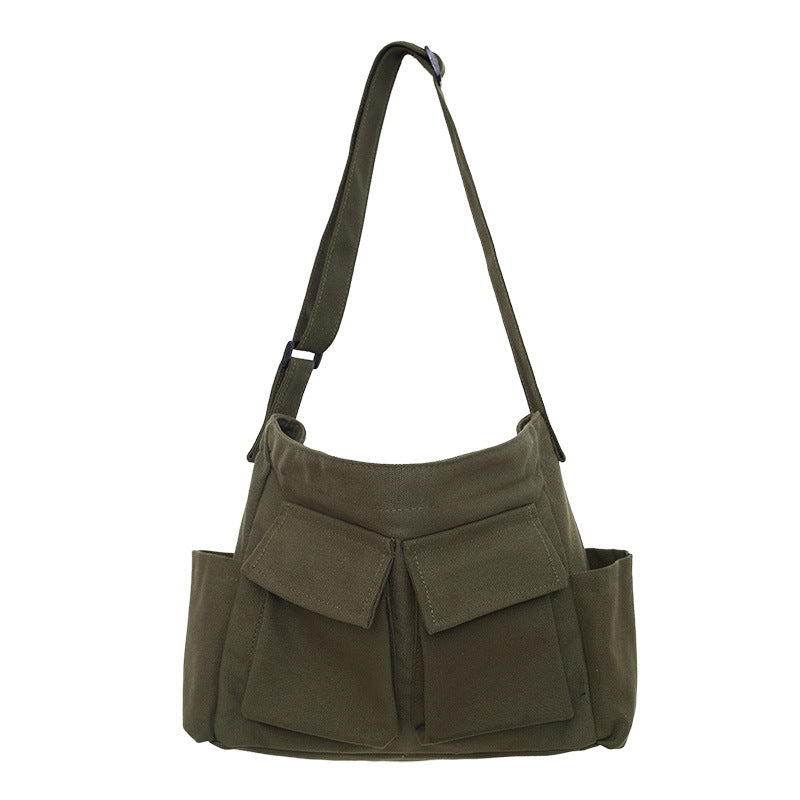 Multi-Pocket Casual Shoulder Bag Bowlift