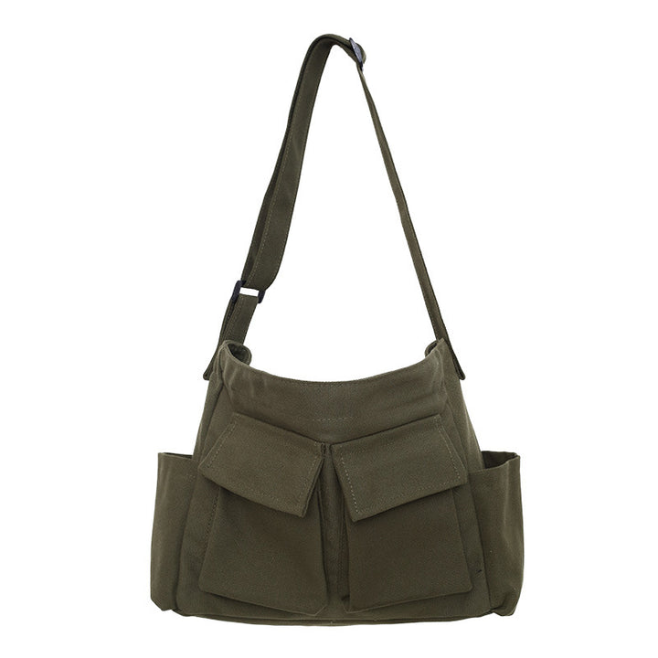 Multi-Pocket Casual Shoulder Bag Bowlift